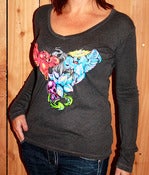 Image of Angel/Devil Birds - Long Sleeve V-Neck by CleanWear