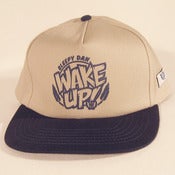 Image of Khaki / Navy Flatbill Snapback