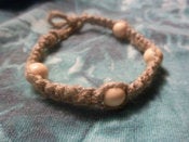 Image of Hemp + Wood Bracelet