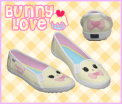 Image of "Bunny Love" Slip-On Keds