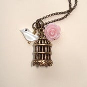 Image of small birdcage pendant