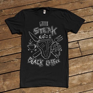 Image of Steak & Eggs / Black Coffee T-shirt
