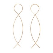 Image of Twist arc earrings