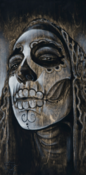 Image of Death Face on Canvas
