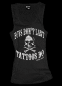 Image of Boys Don't Last, Tattoos Do! Beater Style #3003