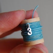 Image of Sterling Silver Lucky Number Wish Thread Bracelets