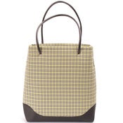 Image of green houndstooth mini mega tote