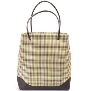 Image of green houndstooth mini mega tote