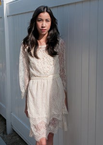 Image of Tiered Lace Dress