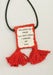 Image of Embroidered Tassel Scapular Pendant, Diamond Pattern