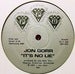 Image of PPU-032 / JON GORR / IT'S NO LIE 12"