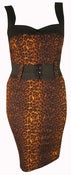 Image of Switchblade Stiletto Darling Dress Leopard