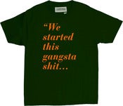 Image of GANGSTA ISH TEE | FOREST / ORANGE 