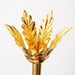 Image of Single Leaf Brass Candle Holder