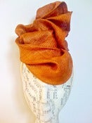 Image of "Bella" Hand Sculpted Headpiece in Rust