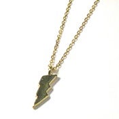 Image of Lightning Bolt Necklace - 16k gold plated