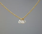 Image of White Diamond Briollette Necklace