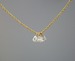 Image of White Diamond Briollette Necklace