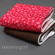 Image of pink flower burp cloths
