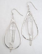 Image of Elysium Jewelry natural quartz earrings