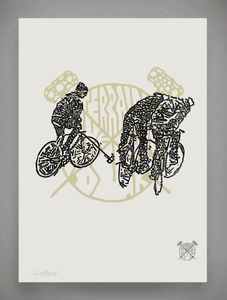 Image of Bike Polo - Signed Limited Ed. Seriograph Silk Screen