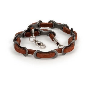 Image of Leather Cyclist Bracelet