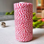 Image of The Twinery Red & White Striped Twine