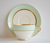Image of Set of 11 Tiffany style Tea Cups