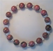 Image of Rhodonite & Clear Quartz Bracelet