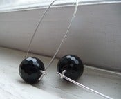 Image of onyx box earrings