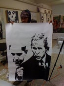 Image of bush obama mask poster