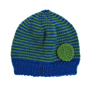 Image of 'Lime' Apricot Hat 100% handknitted merino