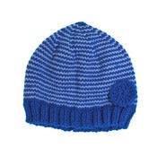 Image of 'Blueberry' Apricot Hat 100% handknitted merino