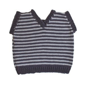 Image of 'Moonstone Blue' Apricot Tank top    100% handknitted organic cotton