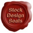 Image of 100 - 3/4" Wax Seals with Stock Design