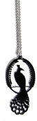 Image of Stainless Steel Peacock Necklace