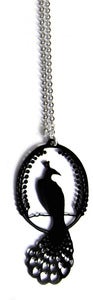 Image of Stainless Steel Peacock Necklace