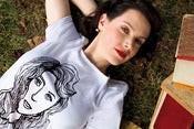 Image of Sylvia face t-shirt