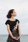 Image of Sylvia in black t-shirt
