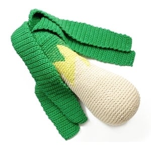 Image of Hand Crocheted Leek