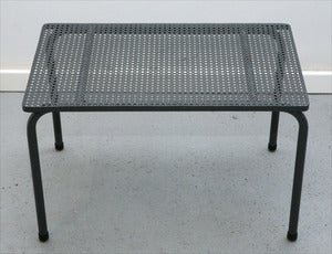 Image of TABLE METALLIQUE STYLE MATÉGOT REF.375