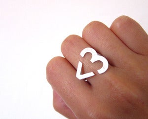 Image of I Heart You <3 Heart Ring - Handmade Silver Ring