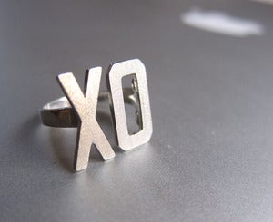 Image of xoxo Ring, Hugs and Kisses - Handmade Silver Ring