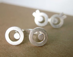 Image of Mr. Googly Eyes - Handmade Silver Ring
