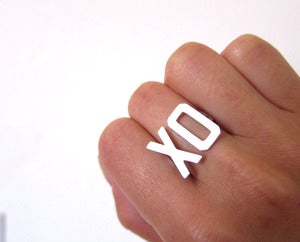 Image of XO Ring, Hugs & Kisses - Handmade Silver Ring