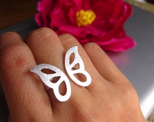 Image of Butterfly Ring - Handmade Silver Ring