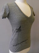 Image of Gray V-neck Tee / Portland Streetsign Design