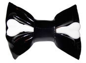 Image of Small PVC bone bow hair clip - Various colours!