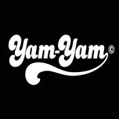 Image of Retro Yam Yam Design - Black, available as Tee Shirt and Poster