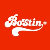 Image of Retro Bostin Design - Red, available as Tee Shirt and Poster